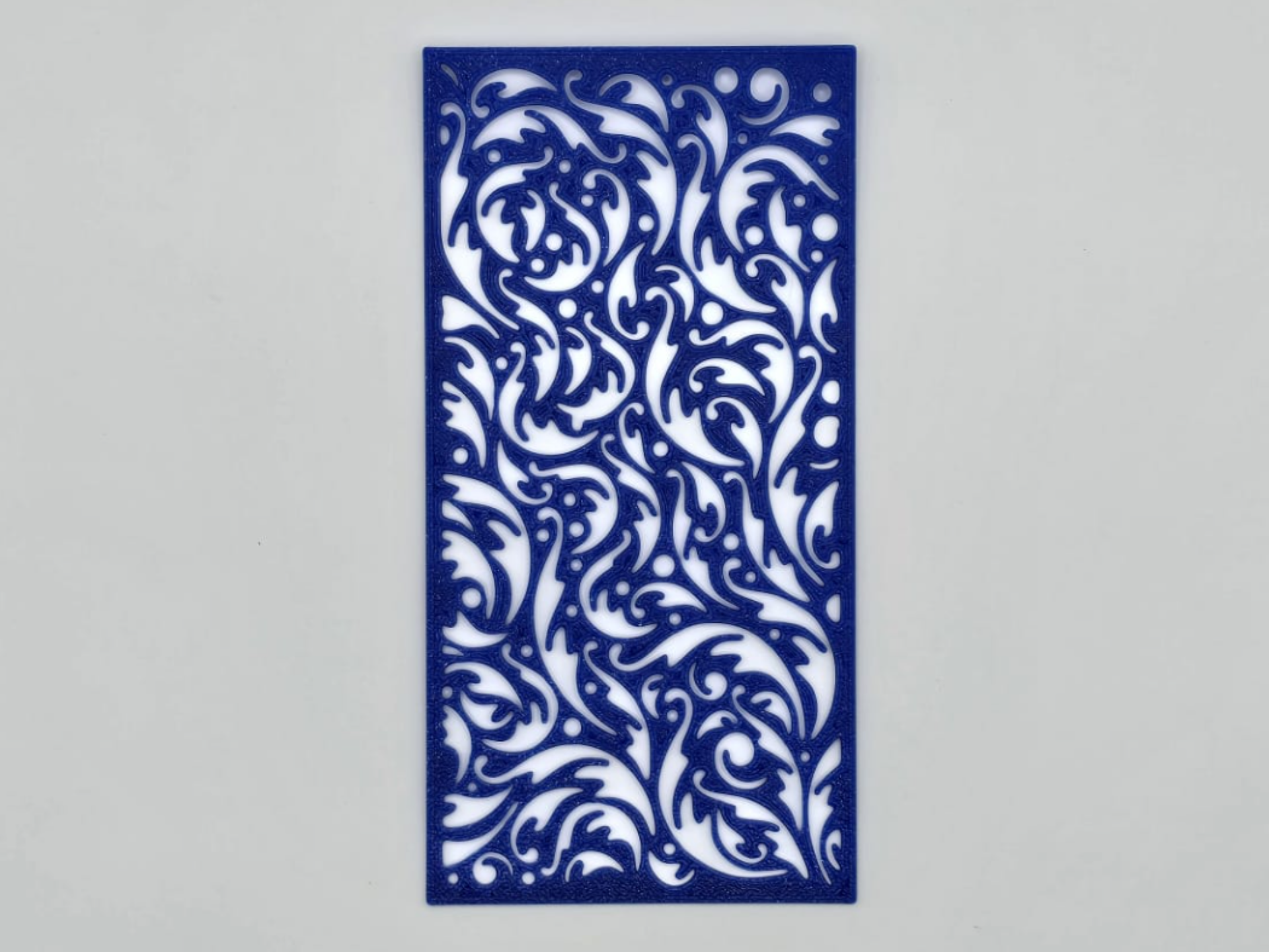 Elegant Swirl Vine Pattern Stencil Template