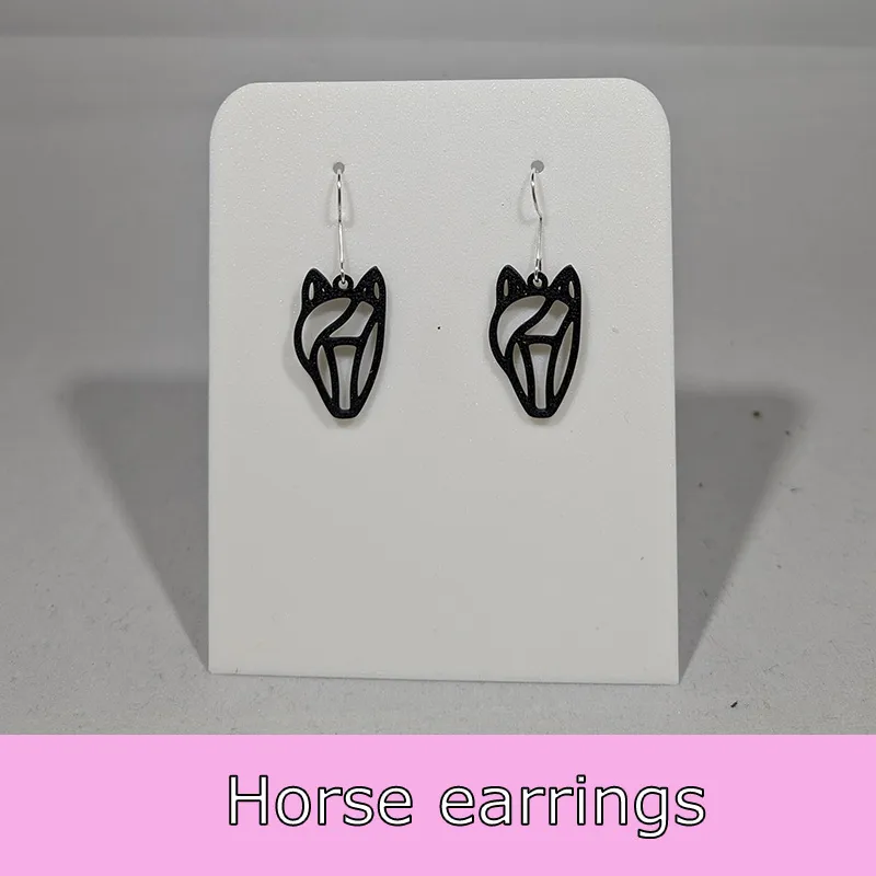 Horse earrings view 3