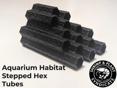 Aquarium Habitat Stepped Hex Tubes