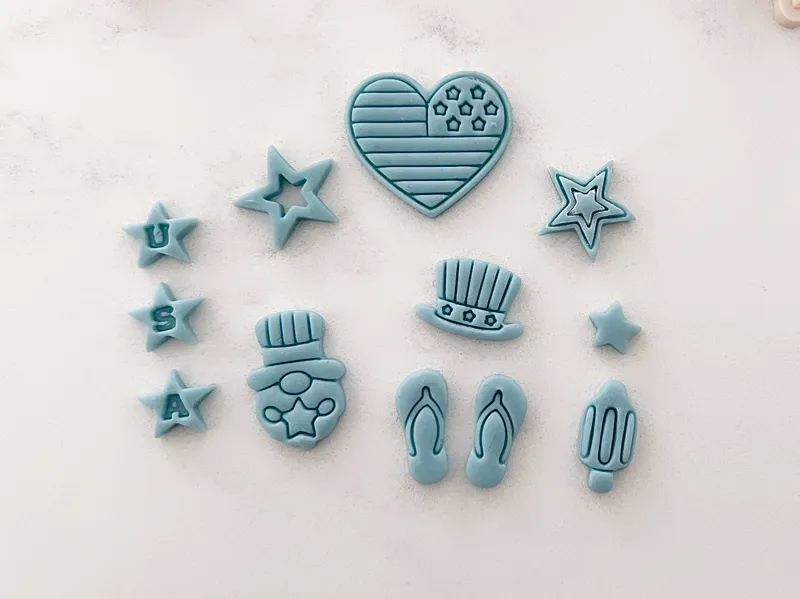 4th of July Polymer Clay Cutters
