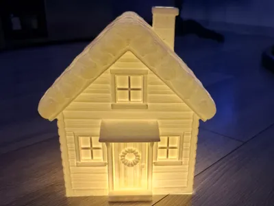 Winter Cabin – (Soft Glow Effect)
