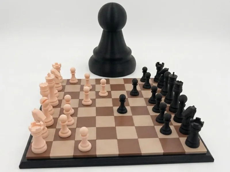 Magnetic Chessboard Set with Giant Pawn Storage