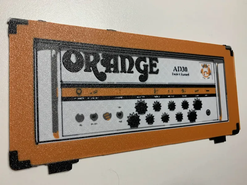 Orange Amp Wall Art