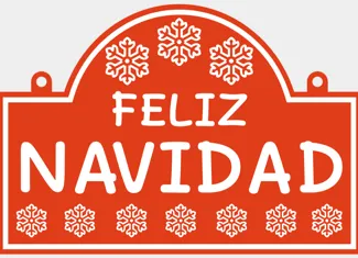 Cartel de Feliz Navidad