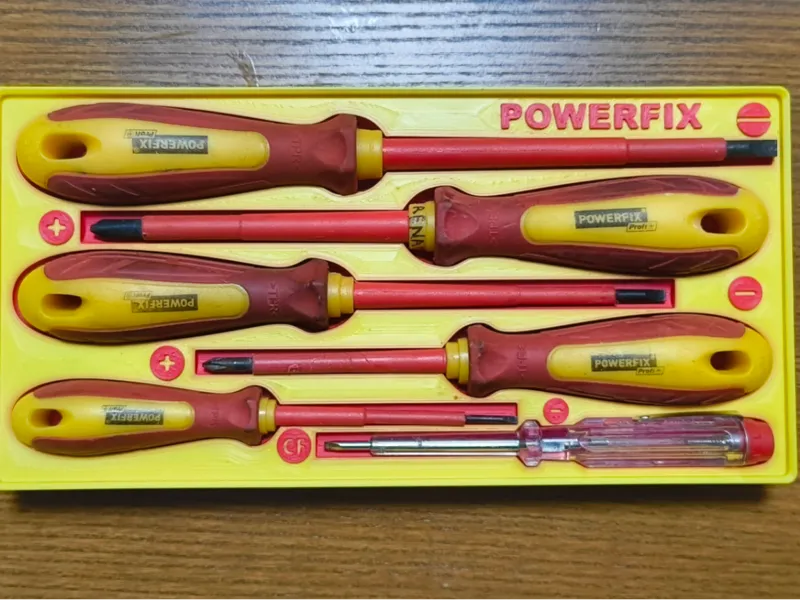 Organizer set Giravite powerfix Lidl Gridfinity