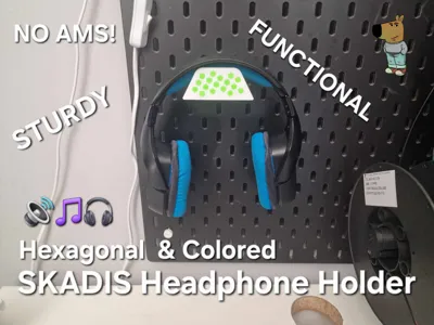 NEW Hexagonal SKADIS Headphone Holder - NO AMS