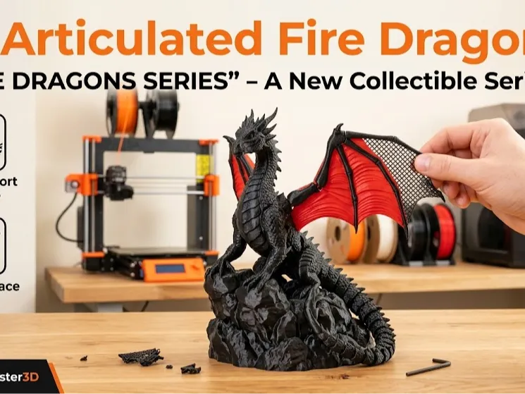 Articulated Fire Dragon