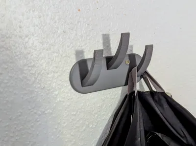 Simple 3-Hook Wall Mount