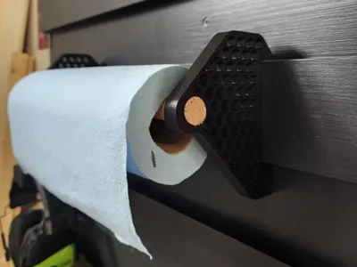 Paper Towel Holder Honey Comb French Cleat