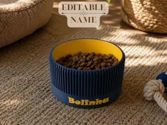 Customizable Pet Bowl|Editable Name Dogs & Cats