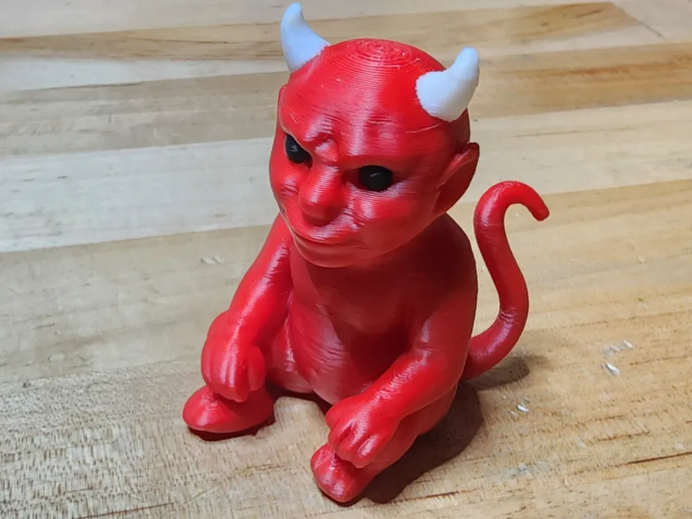 Mini Devil Insert Image Mini Halloween Red Demon Devil AMS Figurine by Florida Features Digital ...