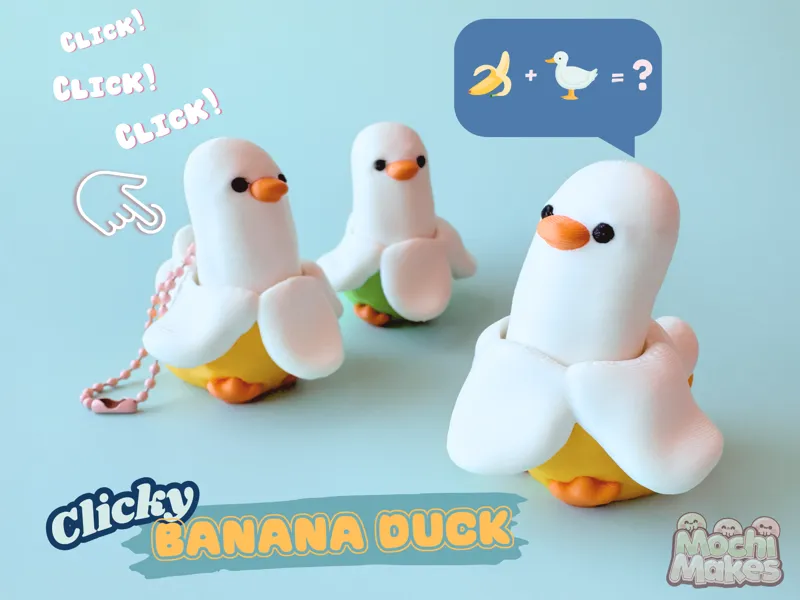Banana Duck Fidget Clicker! 
