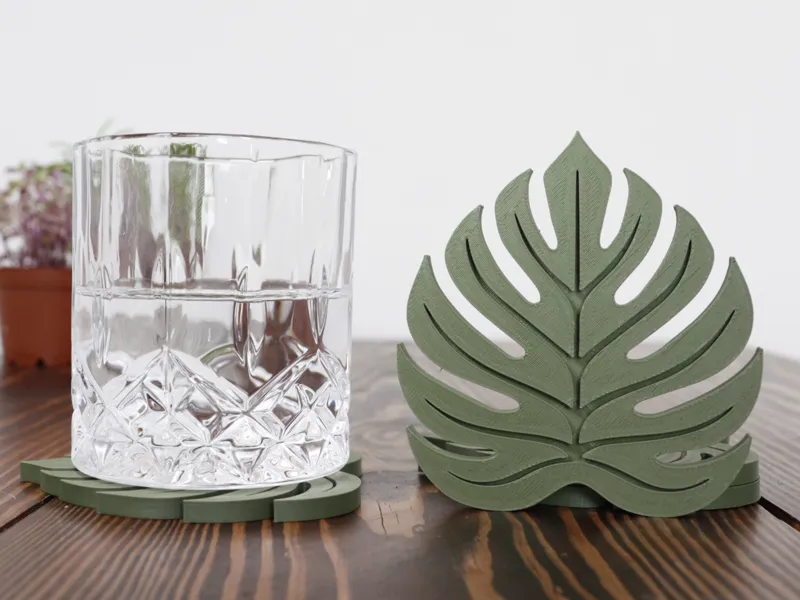 Monstera Leaf Coasters