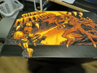 Super Metroid (SNES) Cover - HueForge 