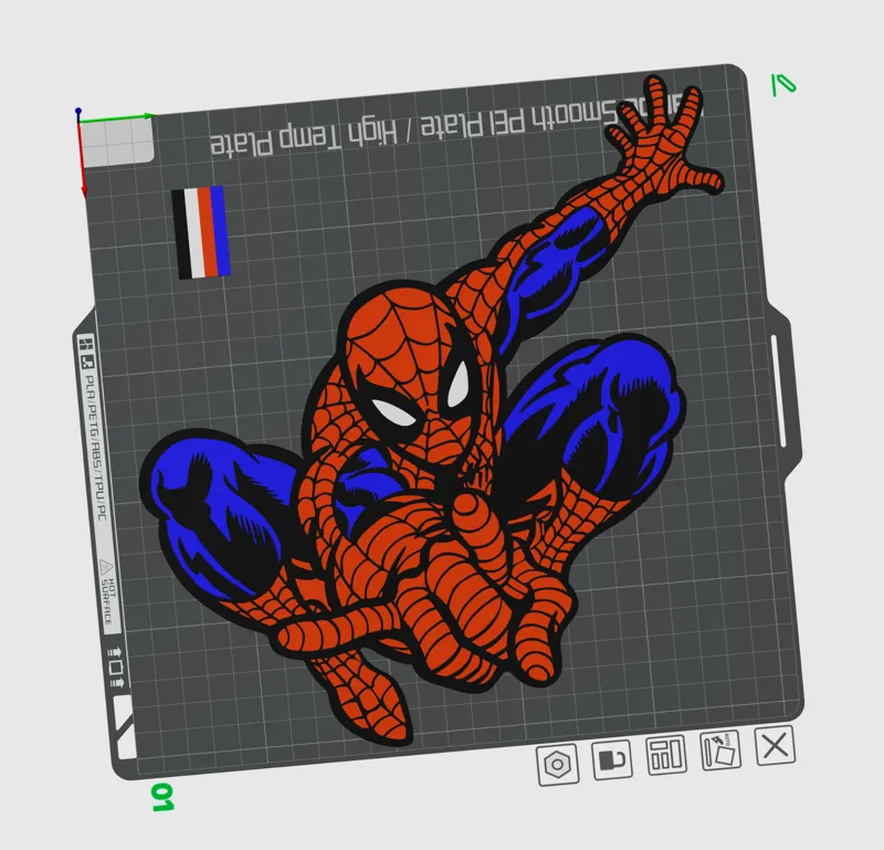 Spiderman logo sign