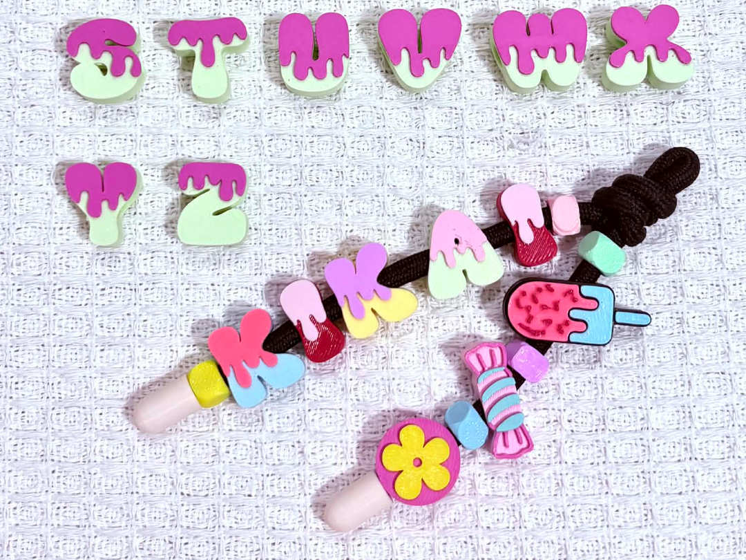 Ice Cream Letters (No Icing) – Horizontal Design