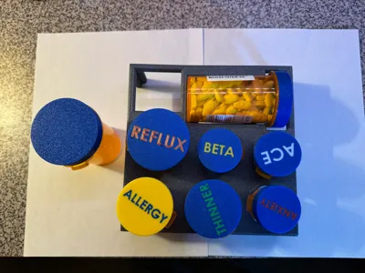 Caps for perscription pill bottles by Laserbrew - MakerWorld