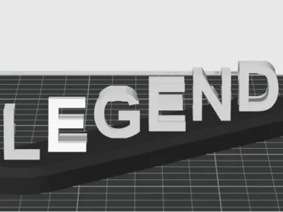 Fathers day illusion text - LEGEND to FATHER