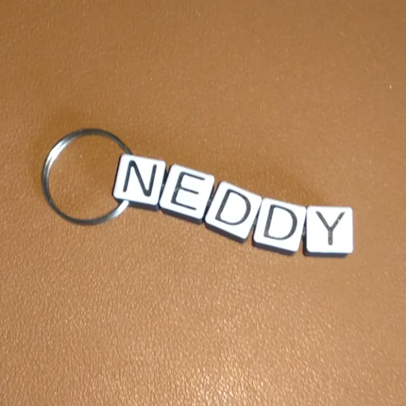 Flexi-Cube Name Keyring