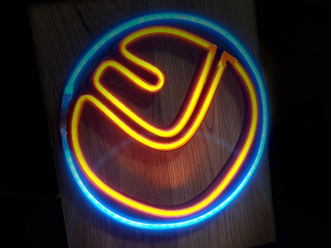 Leeds United Smiley LED Sign