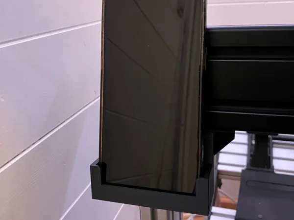 Support téléphone pour cockpit de simulation / profilé aluminium