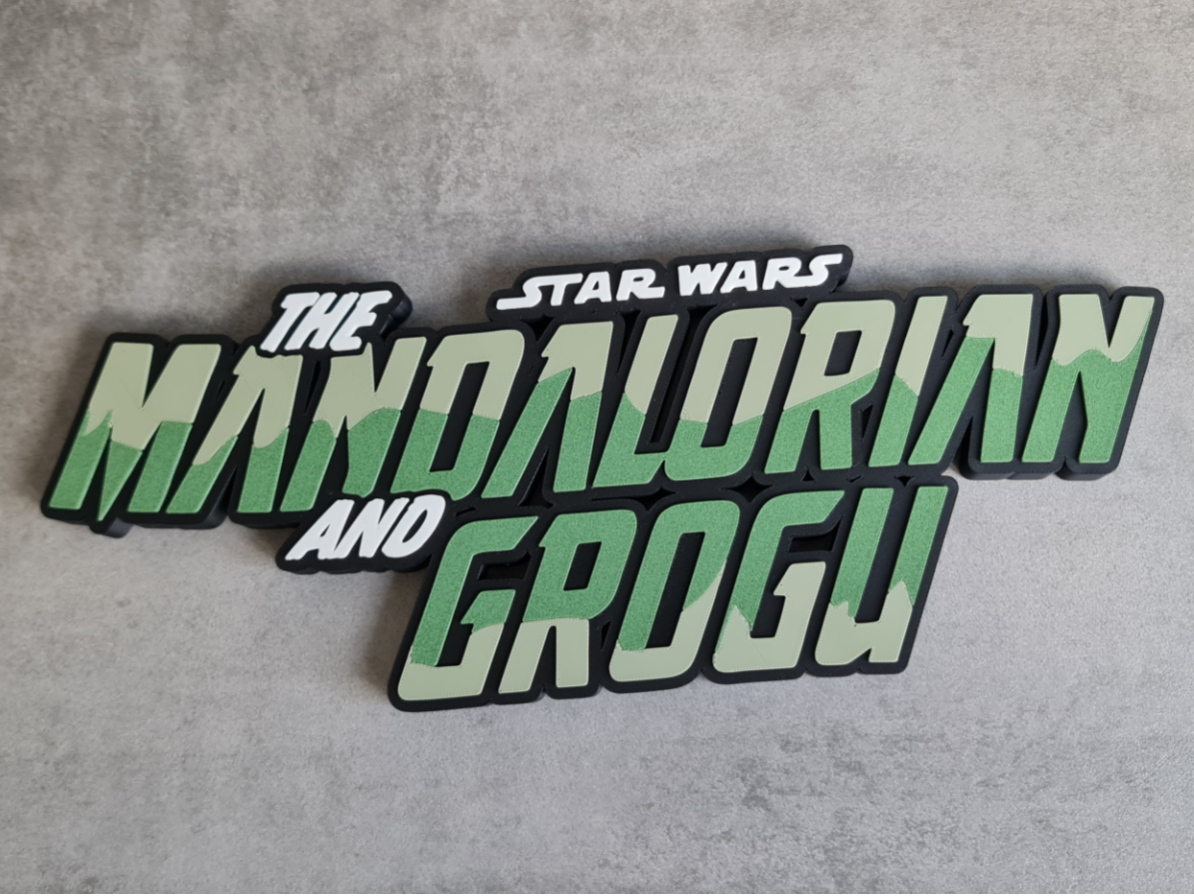 The Mandalorian and Grogu Logo / Sign 