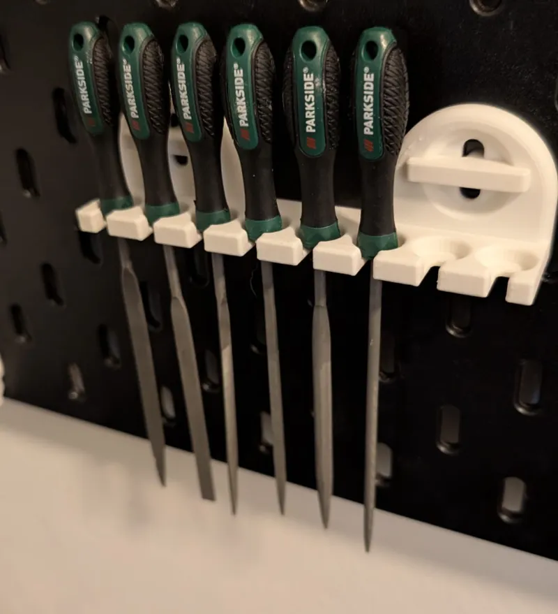 key file holder skadis t-clip