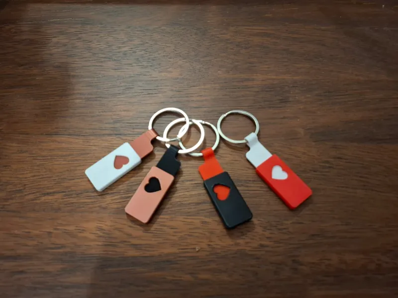 keychain heart