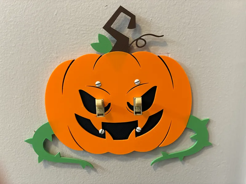 Halloween Jack-o-Lantern Light Switch Cover