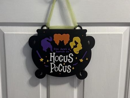 Hocus Pocus Wall Plaque Sign 3D model