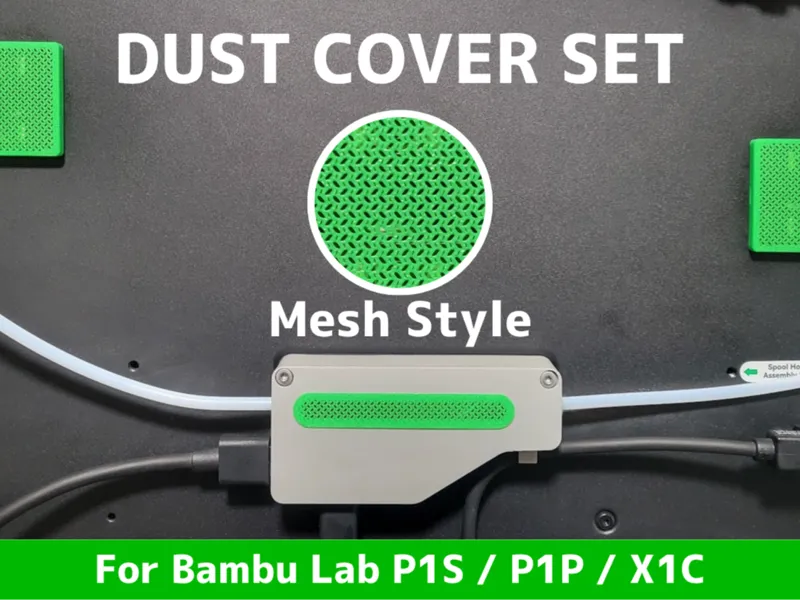 P1S Dust Cover Set(Belt Buffer Plug) - Mesh Style