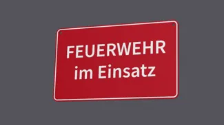FEUERWEHR im Einsatz Schild