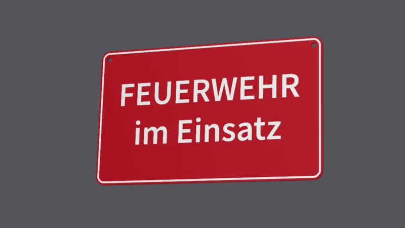 FEUERWEHR im Einsatz Schild