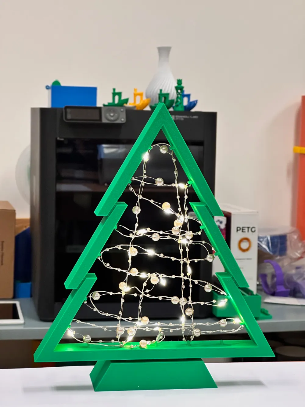 Christmas tree with fairy light with grooves Remixed by user_3769497999