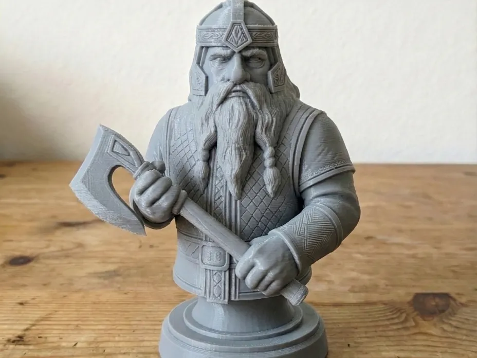 Özel Tasarım Gimli Heykeli Biblo Dekoratif Koleksiyonluk Süs