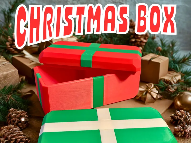 Weihnachtsgeschenkbox – farblich kombinierbar