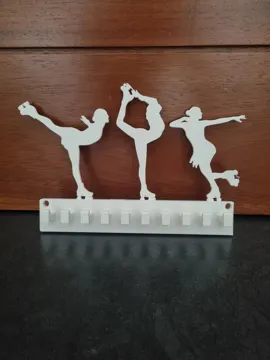 Letrero o emblema decorativo: Roller Skating Medal Hanger — vista de referencia 3