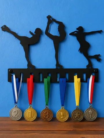 Letrero o emblema decorativo: Roller Skating Medal Hanger — vista de referencia 2