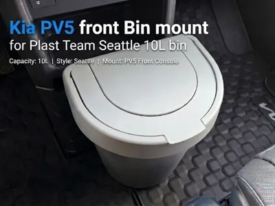 Kia PV5 Front console mount for trash bin