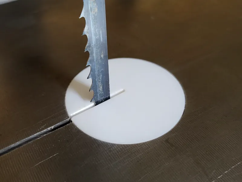 Band saw Zero Clearance Insert