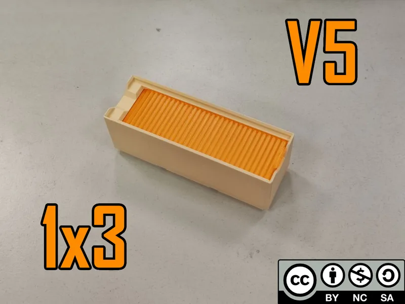 Gridfinity bin with shutter lid V5 - 1x3x5~12