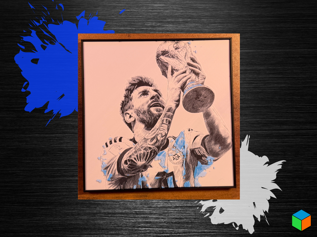 Lionel Messi & The World Cup — HueForge Wall Art  