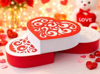 Valentine's Day Heart Gift Box - Two Colors