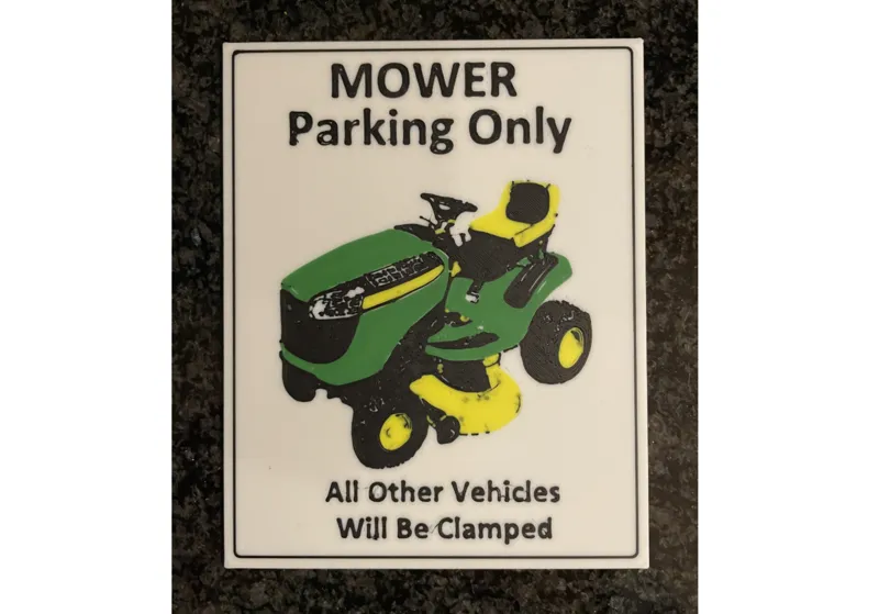 Mower Parking Only Sign (No AMS required)