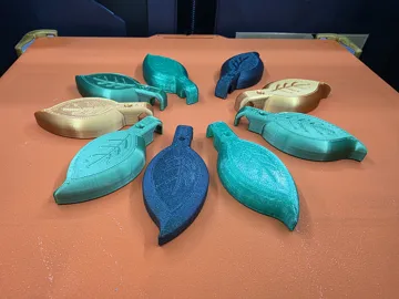 Clip o pieza de sujeción: Cable Clip Leaf — vista de referencia 3