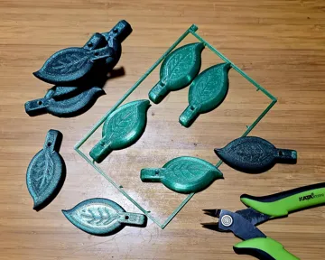 Clip o pieza de sujeción: Cable Clip Leaf — vista de referencia 4