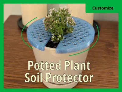 Plant Pot Guard Soil Covers Protect from Pets