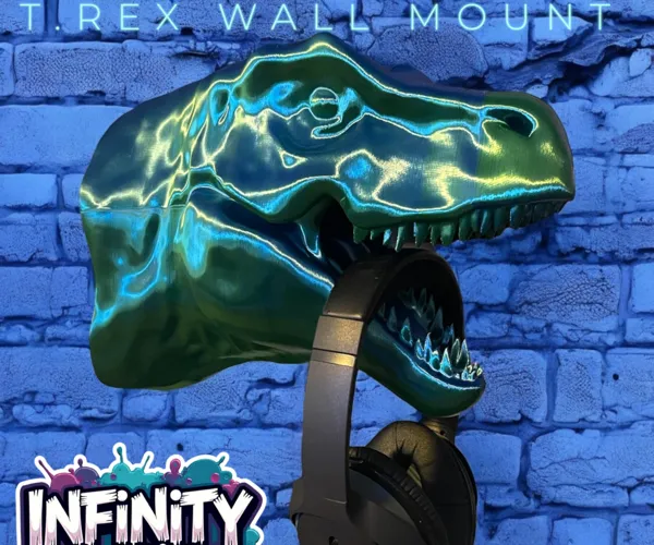 Porte-casque mural T-Rex