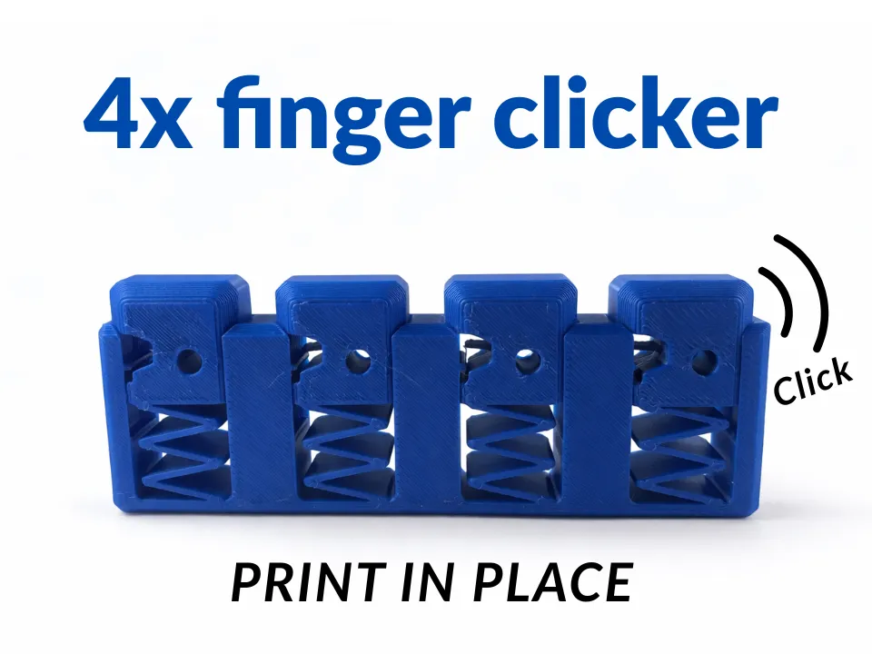 4x finger clicker - Free 3D Print Model - MakerWorld