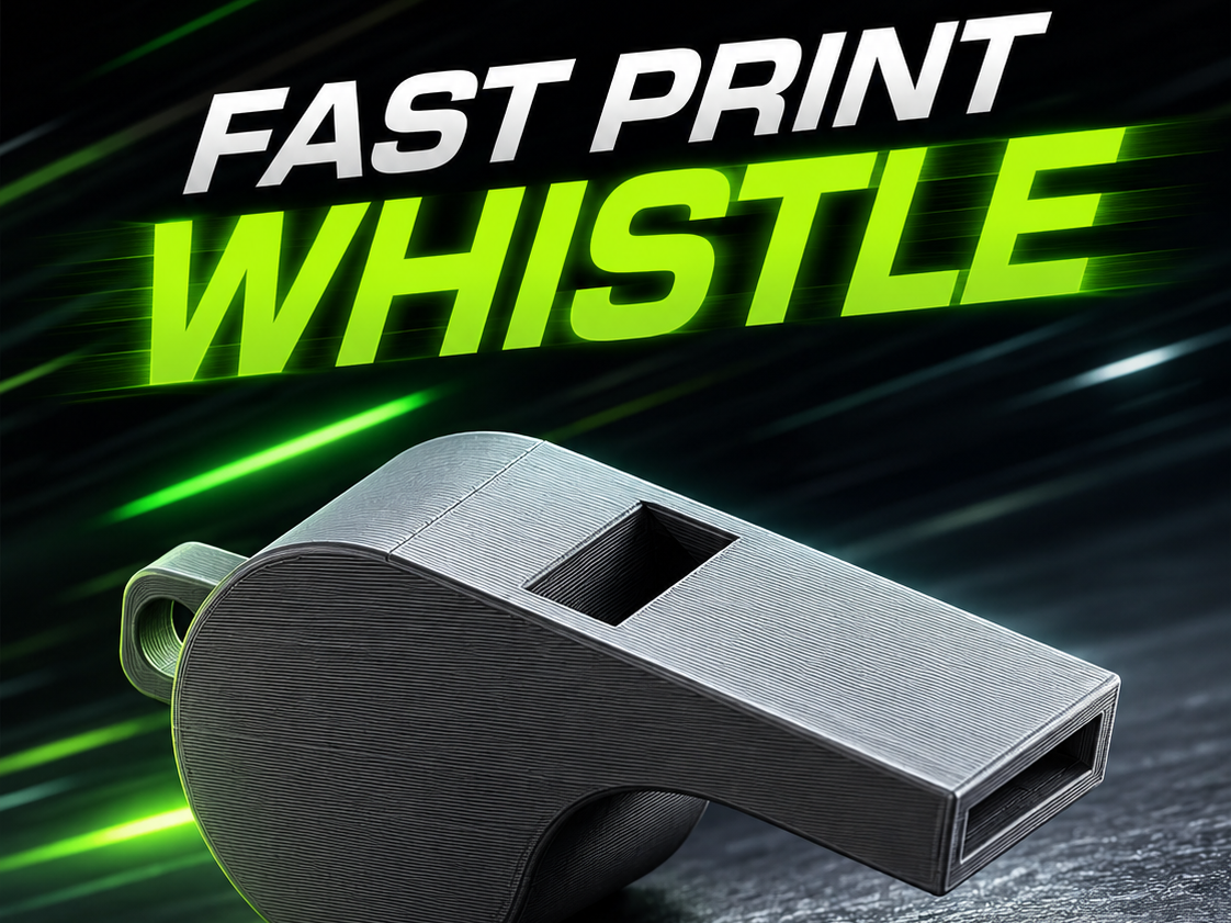 Fast print whistle - NO SUPPORTS